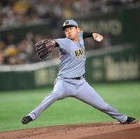 　巨人戦に先発した門別（撮影・堀内翔）