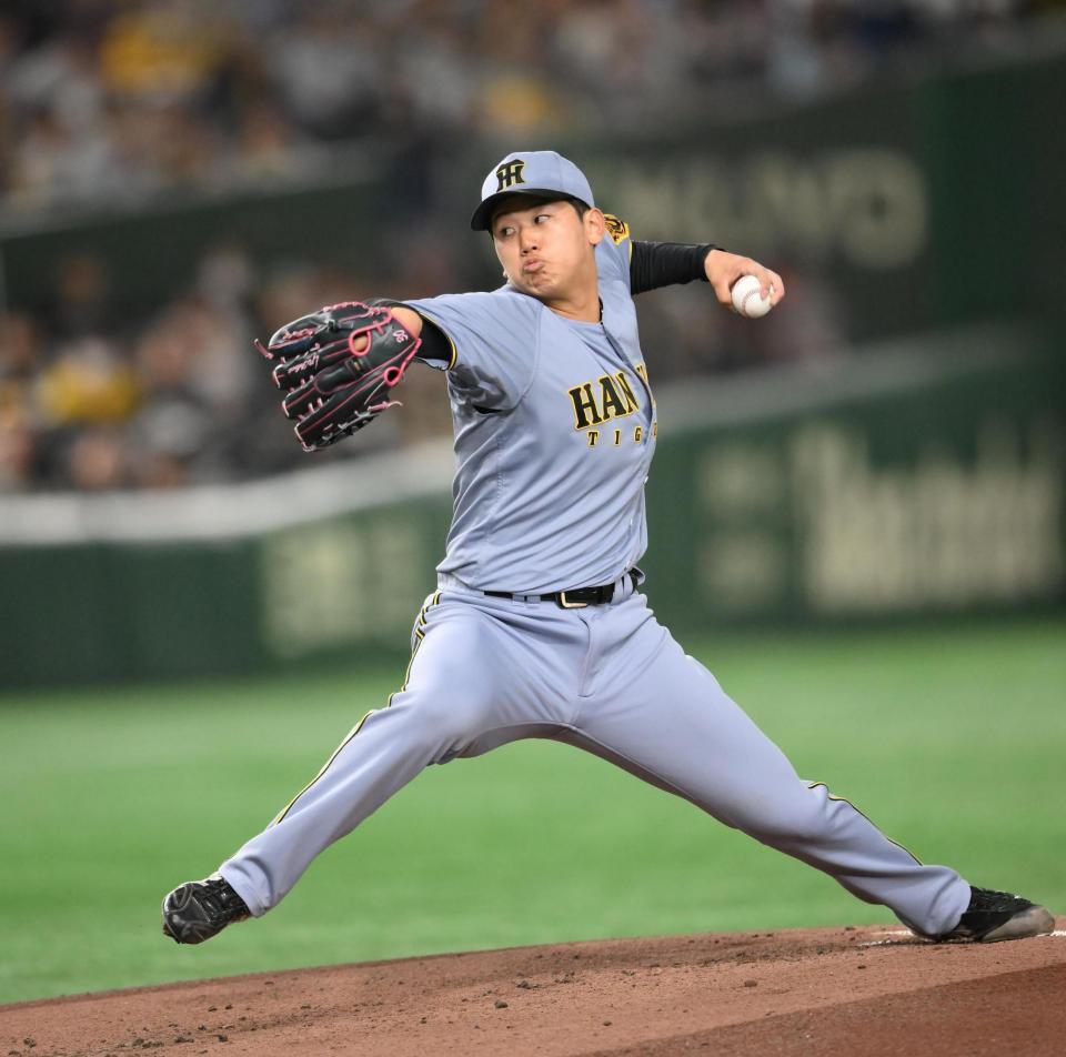 　巨人戦に先発した門別（撮影・堀内翔）