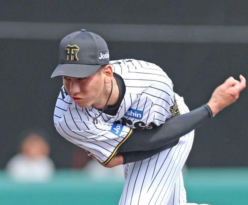 　６回から登板し、２イニングを無失点に抑える好投を見せた今朝丸（撮影・北村雅宏）