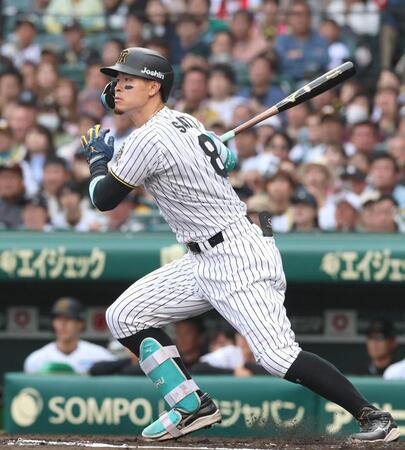 【藤田平氏の眼】阪神・佐藤輝は「楽にヒットが打てる」ことが分かり始めた　六回今季象徴する軽打で外角高め直球を左中間へ