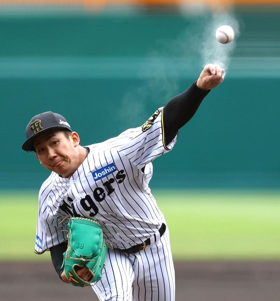 　先発し力投する伊原（撮影・山口登）