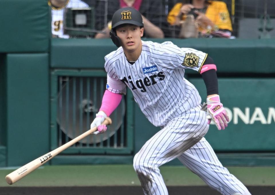 阪神　小幡選手　実使用バット 阪神 小幡選手 実使用バット