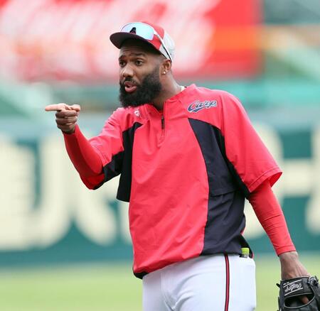 　練習するファビアン（撮影・田中太一）