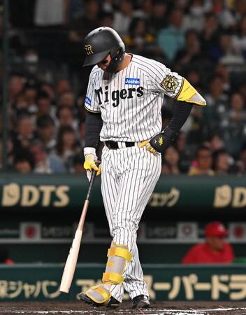 　６回、見逃し三振に倒れた森下（撮影・西田忠信）