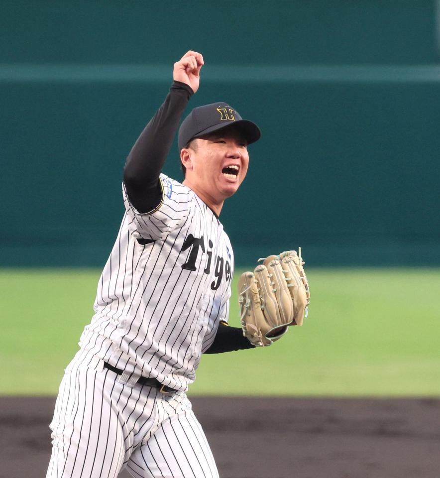 　先発し力投する村上（撮影・北村雅宏）