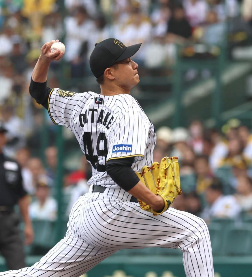 　先発し力投する大竹（撮影・北村雅宏）