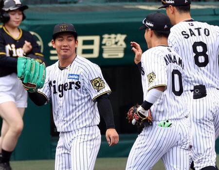 阪神　ドラフト１位・伊原が６回１失点で３勝目の権利　好投で打線の援護呼び込む