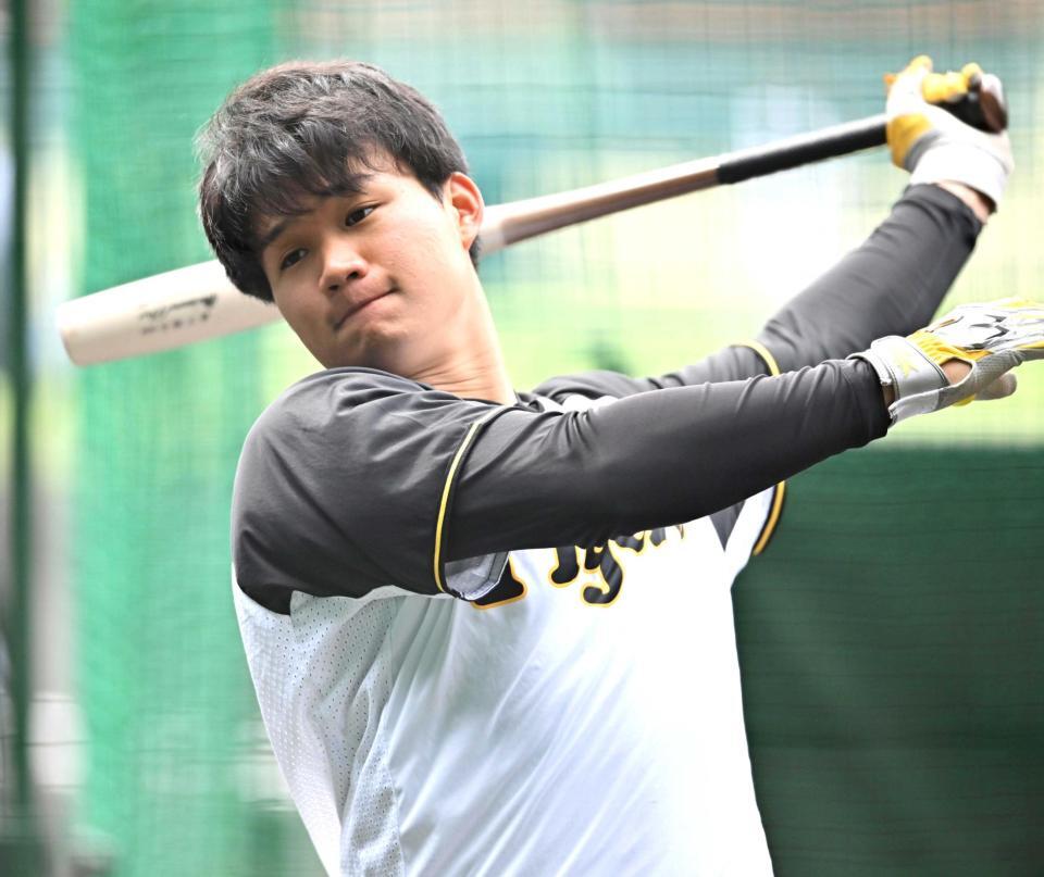 　巨人戦での活躍を誓う森下