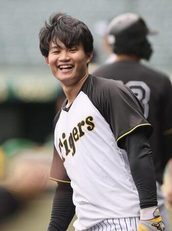 　打撃練習をする森下（撮影・田中太一）