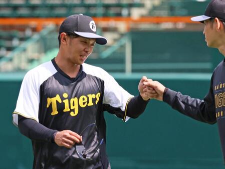 　１軍に合流した島田（撮影・立川洋一郎）