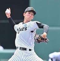 　力投する先発の今朝丸（撮影・西田忠信）