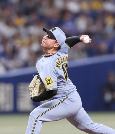 　先発し、力投する村上（撮影・北村雅宏）