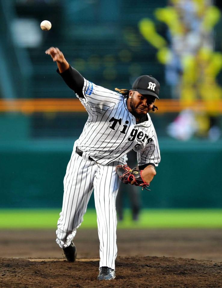 　阪神時代のドリス＝２０１７年１０月１４日、甲子園