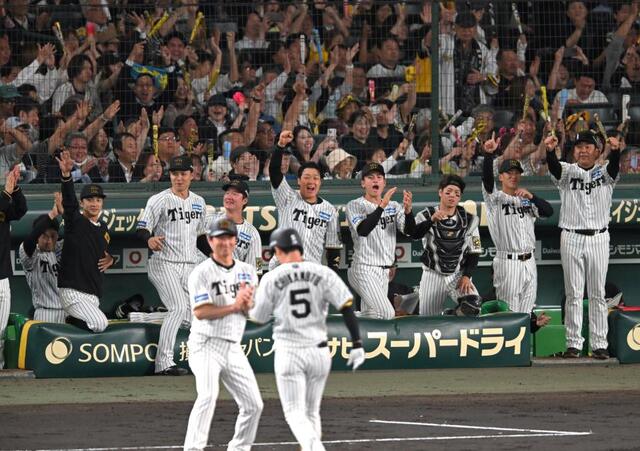 阪神３連勝で貯金最多８　近本が決勝打