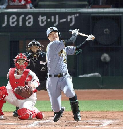 阪神・豊田　プロ初打点は「ほっとした。素直にうれしい」