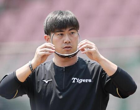 　１軍に合流した桐敷（撮影・田中太一）