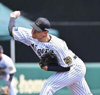 　力投する先発の早川（撮影・西田忠信）