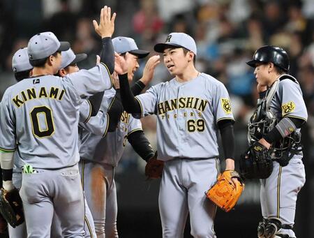 阪神・石井 守った1点!今季3セーブ目「毎回必死です」 今季23登板でわずか1失点「与えられたところで結果を出し続ける」