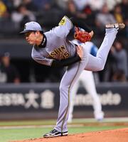 　１回、力投する才木（撮影・中島達哉）