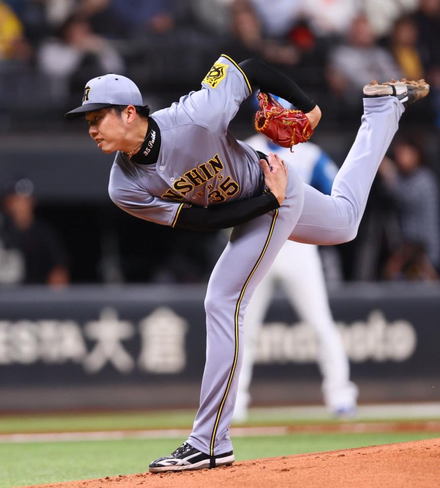 　１回、力投する才木（撮影・中島達哉）