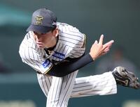 　５回を投げ１失点の今朝丸（撮影・立川洋一郎）