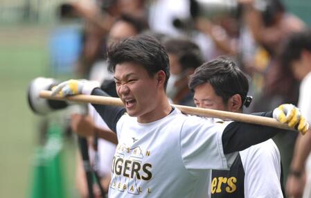 　トレーニングする森下（撮影・北村雅宏）