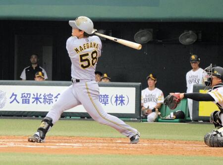 　６試合連続安打を放った前川