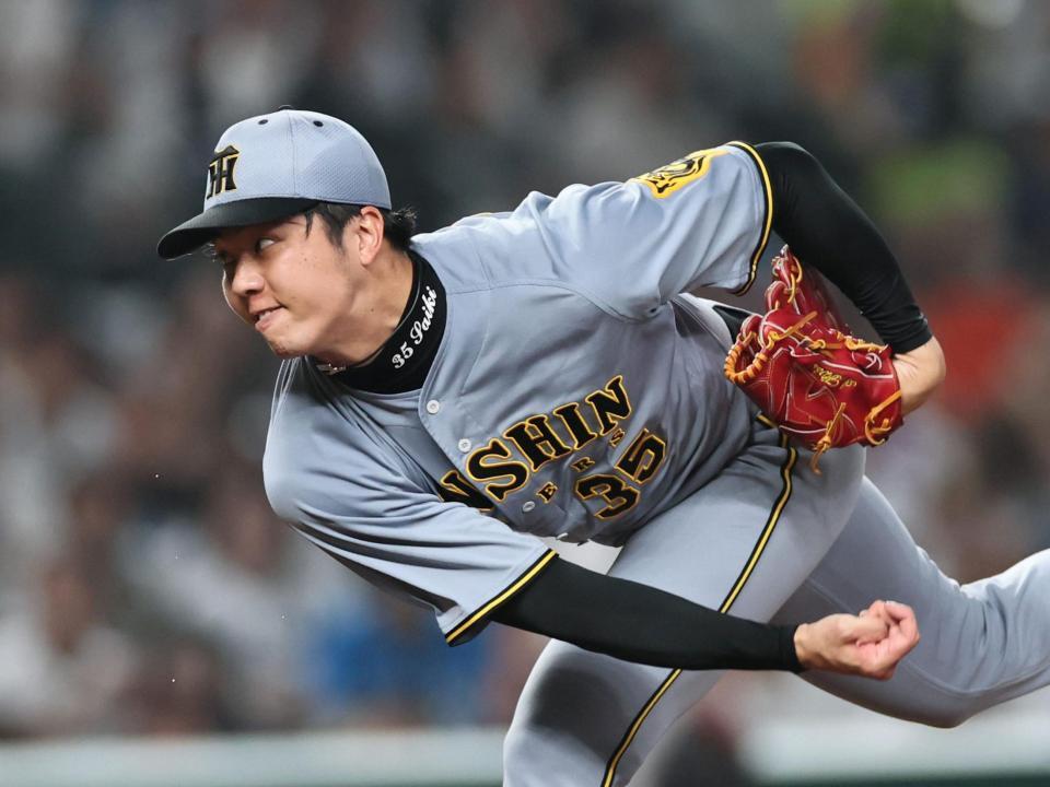 先発し、投げ込む才木（撮影・田中太一）
