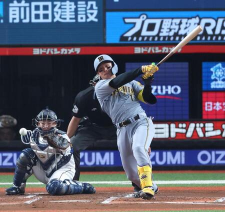 阪神・森下が先制適時打で同僚・佐藤輝の打点に並ぶ　リーグトップタイの４５打点　坂本が自身２度目の１試合２二塁打でチャンスメーク