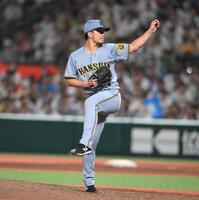 　８回途中まで好投した伊藤将（撮影・堀内翔）