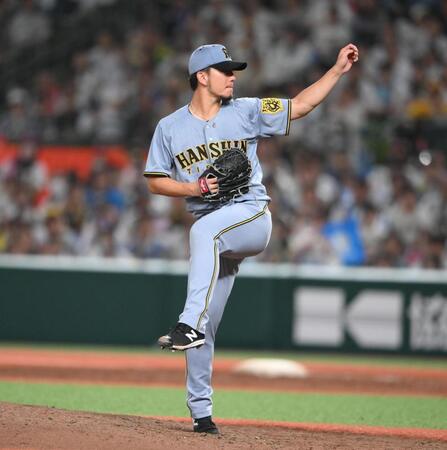 　８回途中まで好投した伊藤将（撮影・堀内翔）