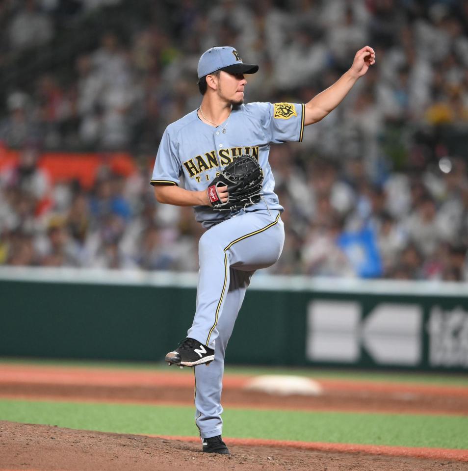 　８回途中まで好投した伊藤将（撮影・堀内翔）