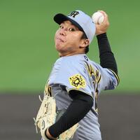 　先発し、投げ込む村上（撮影・田中太一）