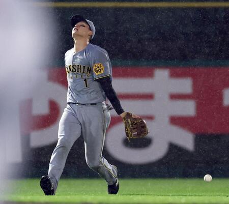 　１０回、石原の打球を後逸し、サヨナラを許す森下（撮影・田中太一）