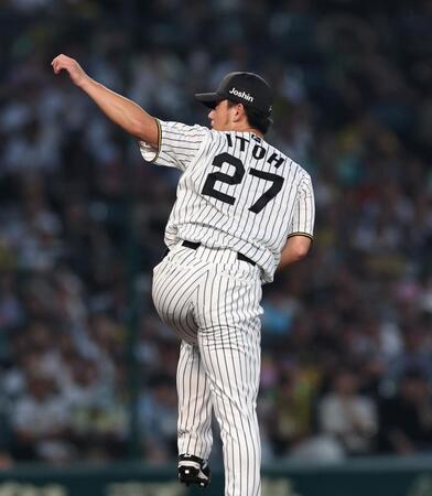 　先発し力投する伊藤将（撮影・北村雅宏）