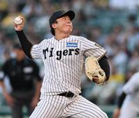 　先発し、投げ込む村上（撮影・田中太一）