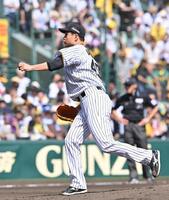 　３回、大竹は牧原大に６６キロのボールを投じる（撮影・西田忠信）