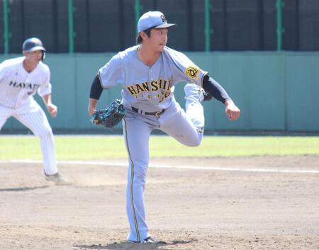 　３番手で登板した島本