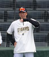 阪神タイガースBLACKユニホーム　藤川監督 阪神タイガース 藤川球児 ブラックダイナマイトユニフォーム L