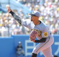 　ヤクルト戦に登板し力投するデュプランティエ（撮影・西岡正）