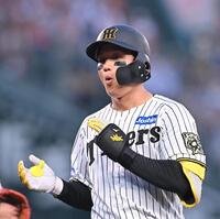 　３回、適時打を放った森下（撮影・西田忠信）