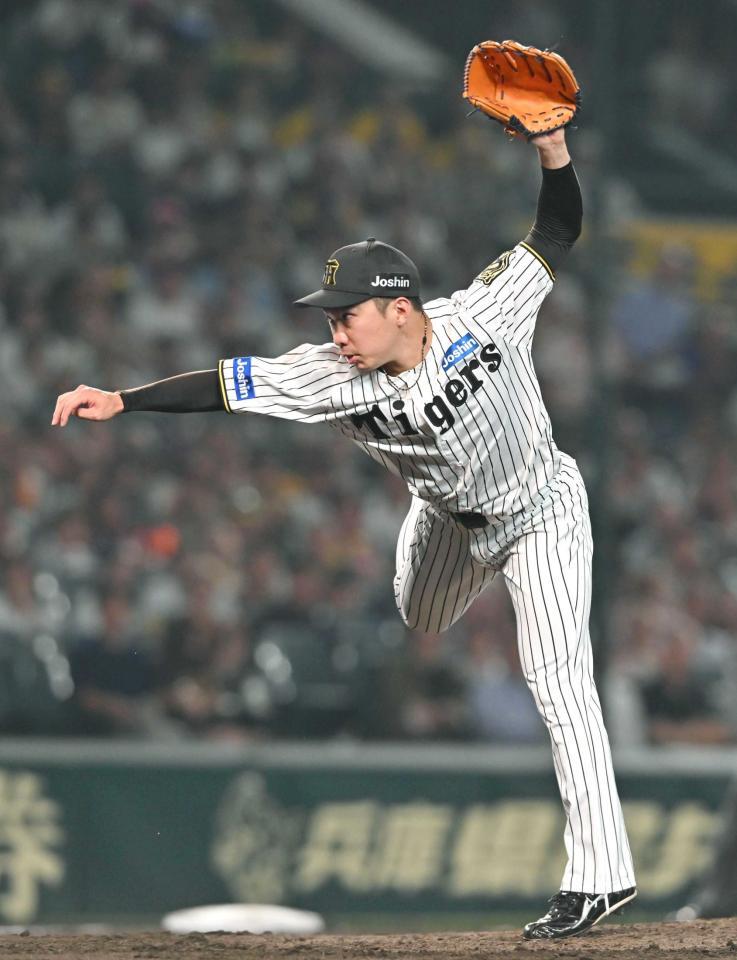 　復帰登板を無失点で抑えた石井（撮影・西田忠信）