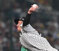 　力投する先発の伊原（撮影・西田忠信）