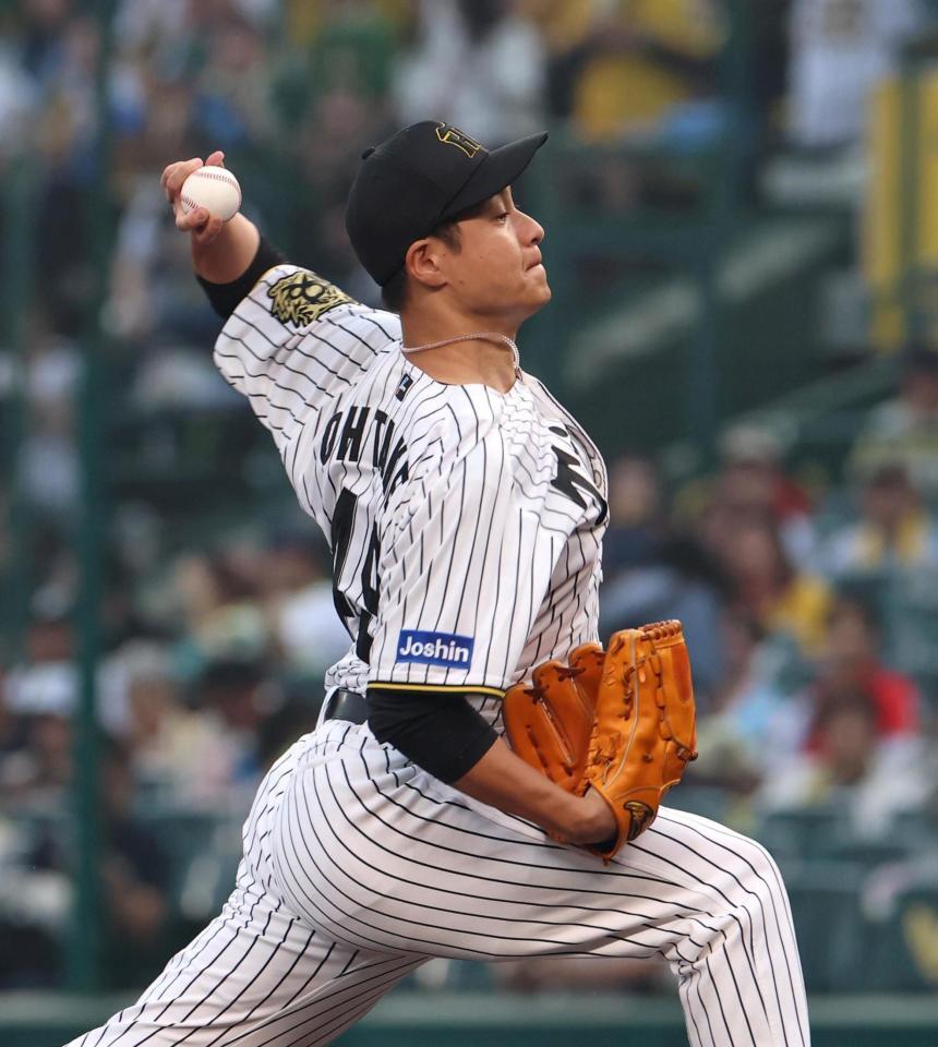 　先発し力投する大竹（撮影・北村雅宏）