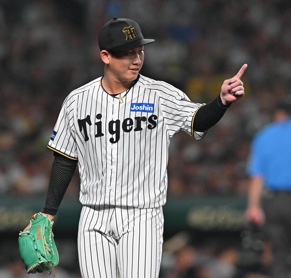 　５回を無失点で切り抜けた伊原（撮影・西田忠信）