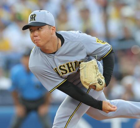 　ＤｅＮＡ戦に先発し力投する村上（撮影・西岡正）