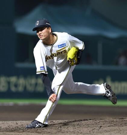 　８回、力投する漆原（撮影・山口登）