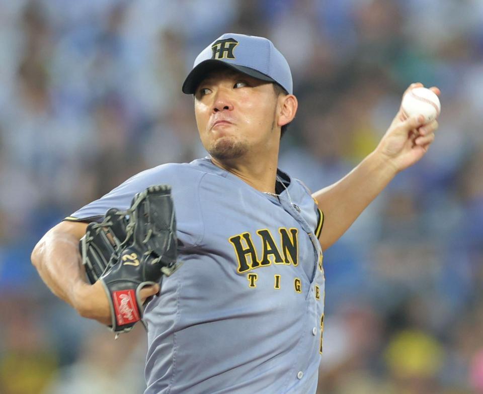 　ＤｅＮＡ戦に先発し力投する伊藤将（撮影・西岡正）