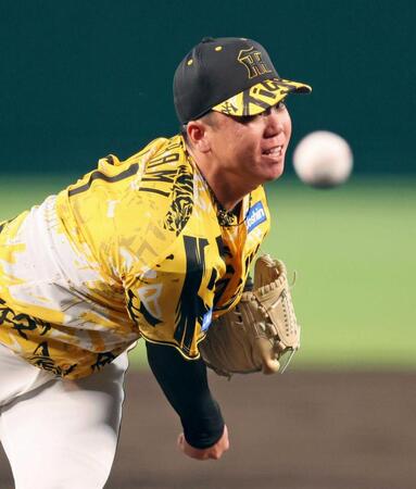 　ヤクルト打線を相手に力投（撮影・立川洋一郎）