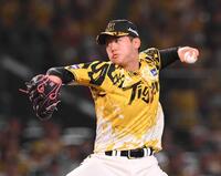 　３回から２番手で登板する門別（撮影・西田忠信）